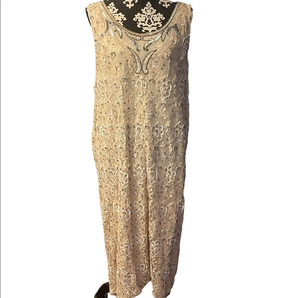 Judith Ann Plus Vintage Sequence formal dress